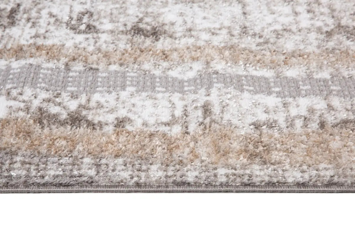 Tapis XL contemporain Almalfi 8x11 | Fini vieilli et tons neutres