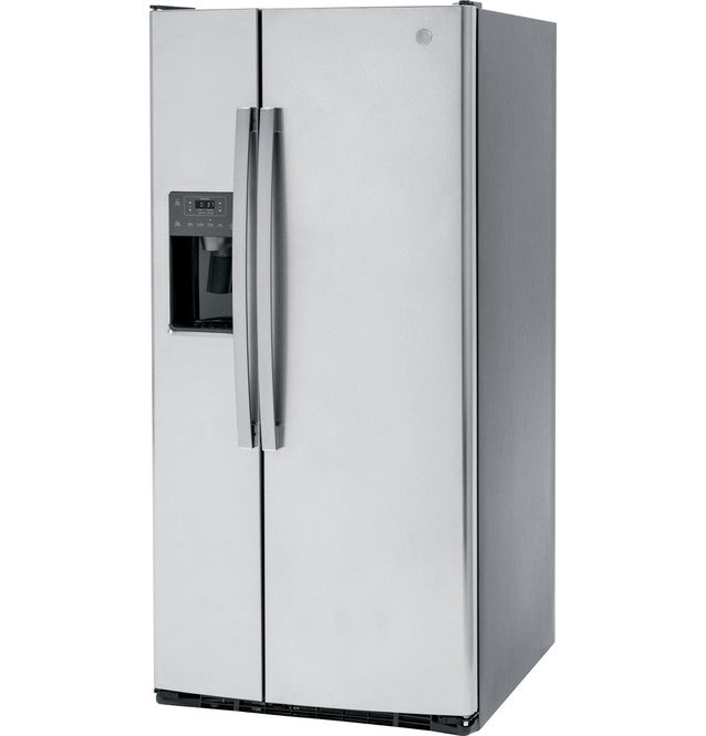 Réfrigérateur Côte À Côte 23 Pi³ / 33" Avec Distributeur Eau Et Glaçons *PRODUIT NEUF* GE ( GSS23GYPFS ) ( Meuble Mtl )