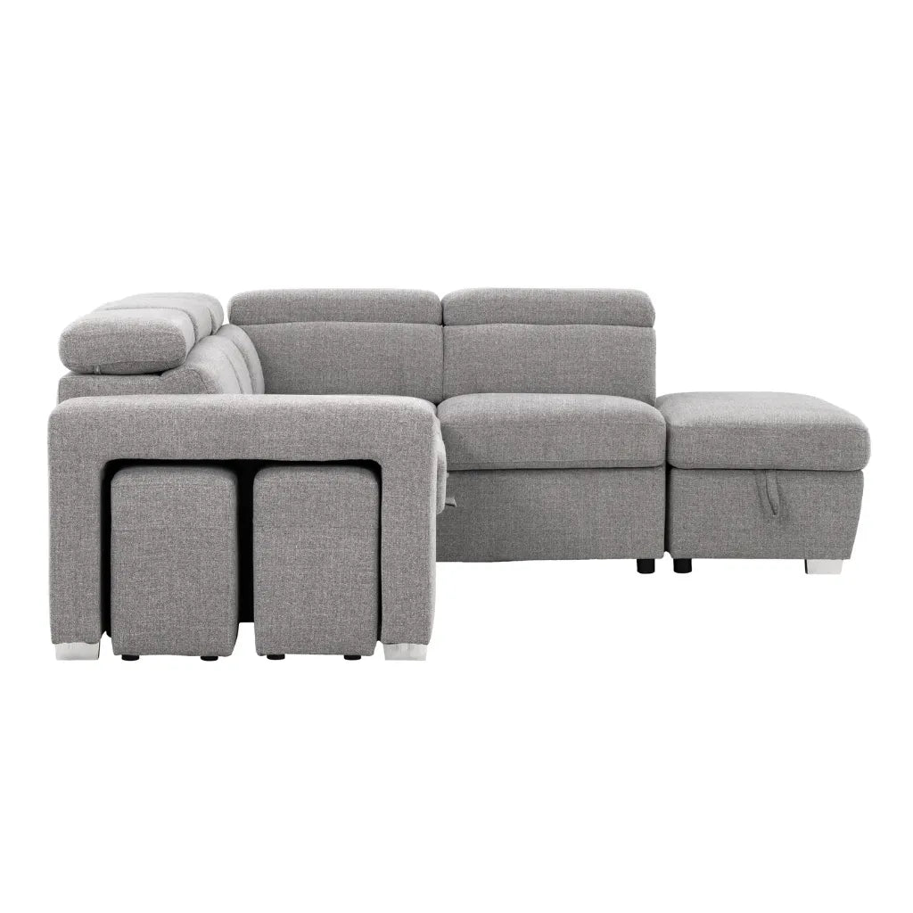 Sectionnel Pamina droit avec lit escamotable