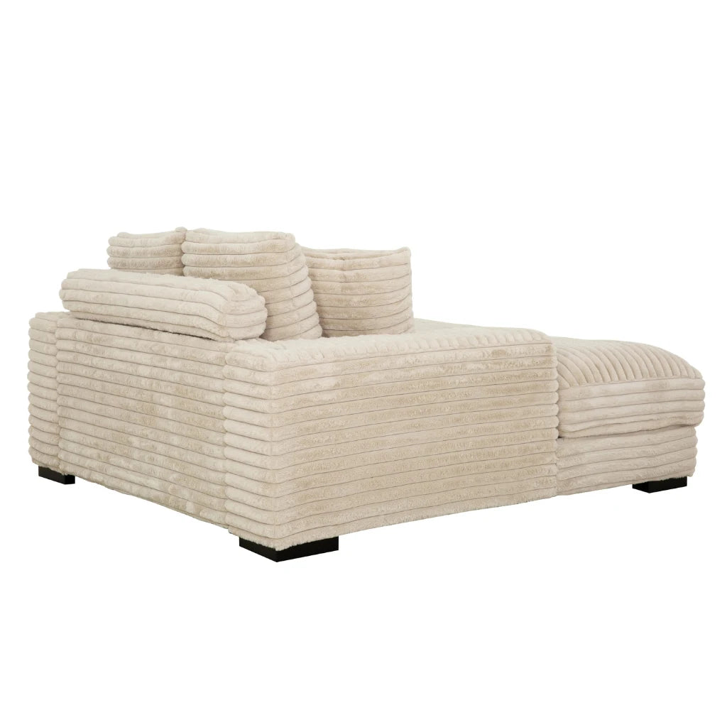 Chaise Longue Cuddler Taupe | Détente Connectée et Port USB