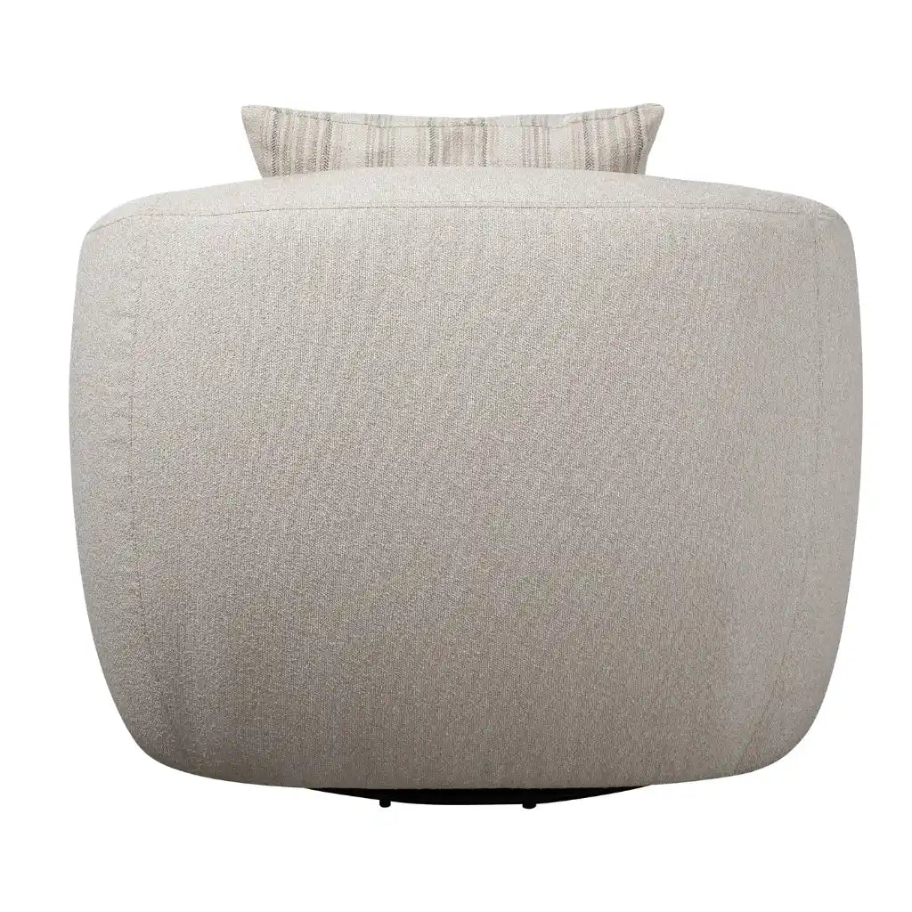 Sophy : Le Fauteuil Pivotant 360° au Fini Elly Amande