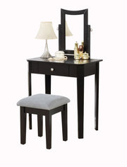 Small Black Cecilia Dressing Table | Modern design with drawer
