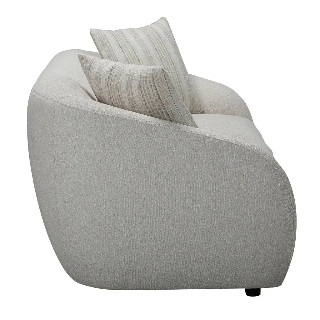 Causeuse Sophy avec coussins – Style arrondi crème