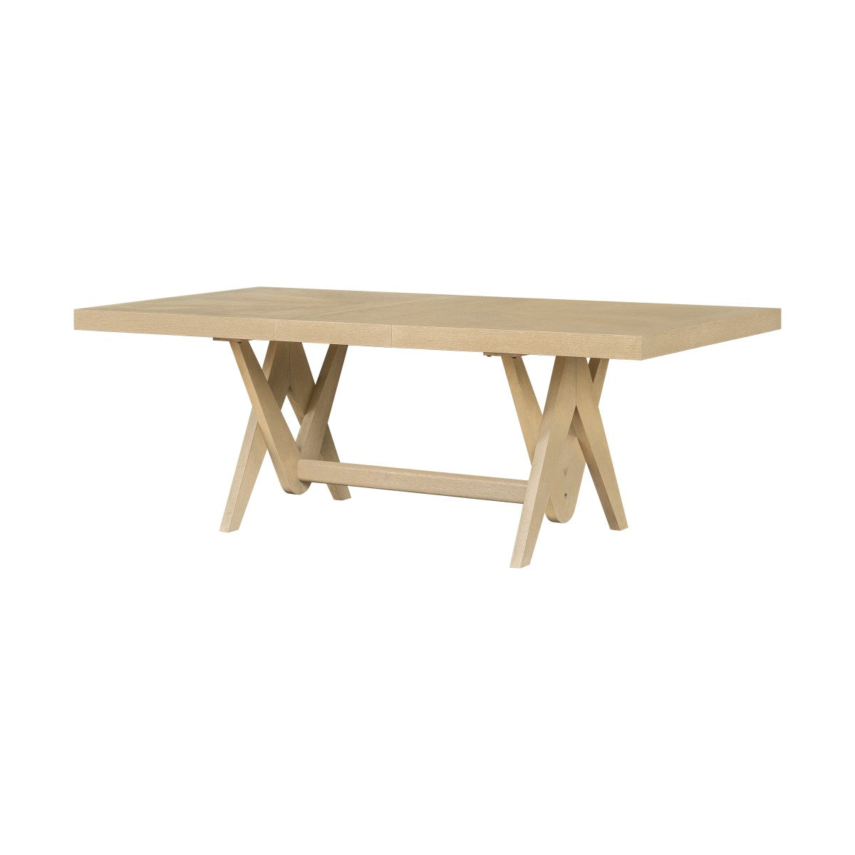 Cosima Natural Dining Set | Solid Acacia & Geometric Base