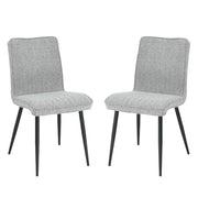 Chaises 1018 Gris Docia | Ensemble de 2 | Design Moderne