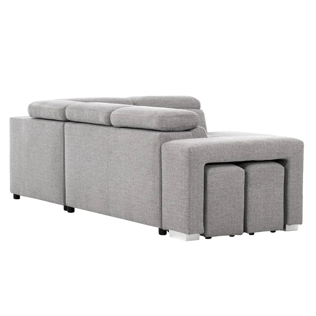 Sectionnel Pamina droit avec lit escamotable