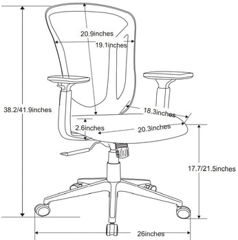 CHAISE DE BUREAU  ( Meuble Mtl )