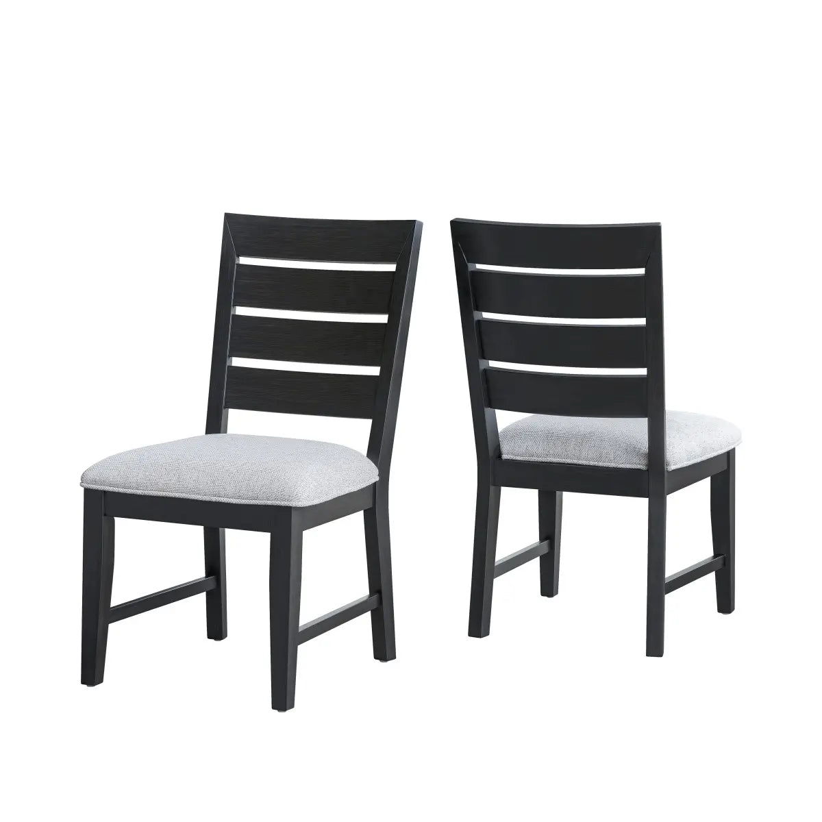 Ensemble de salle à manger Ottilie Noir Minuit | Table extensible en bois massif