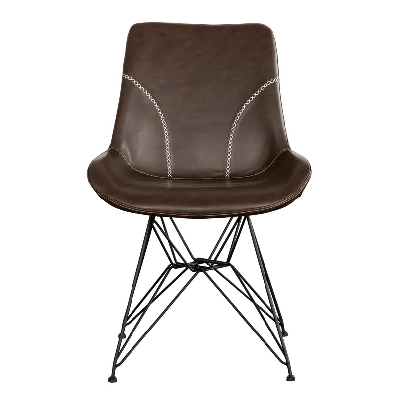 Ensemble de 2 chaises de salle à manger 7301 - Brun