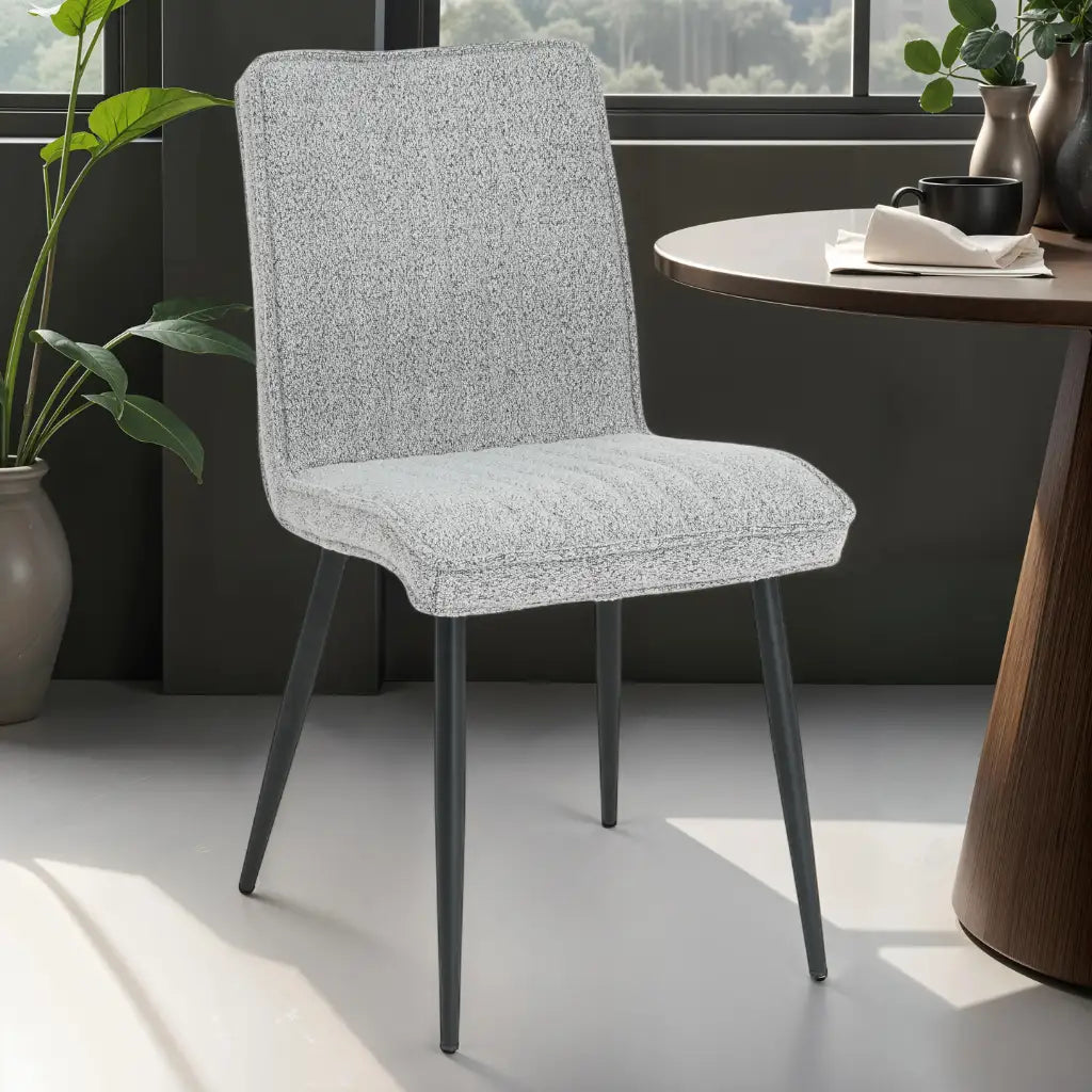 Chaises 1018 Gris Docia | Ensemble de 2 | Design Moderne