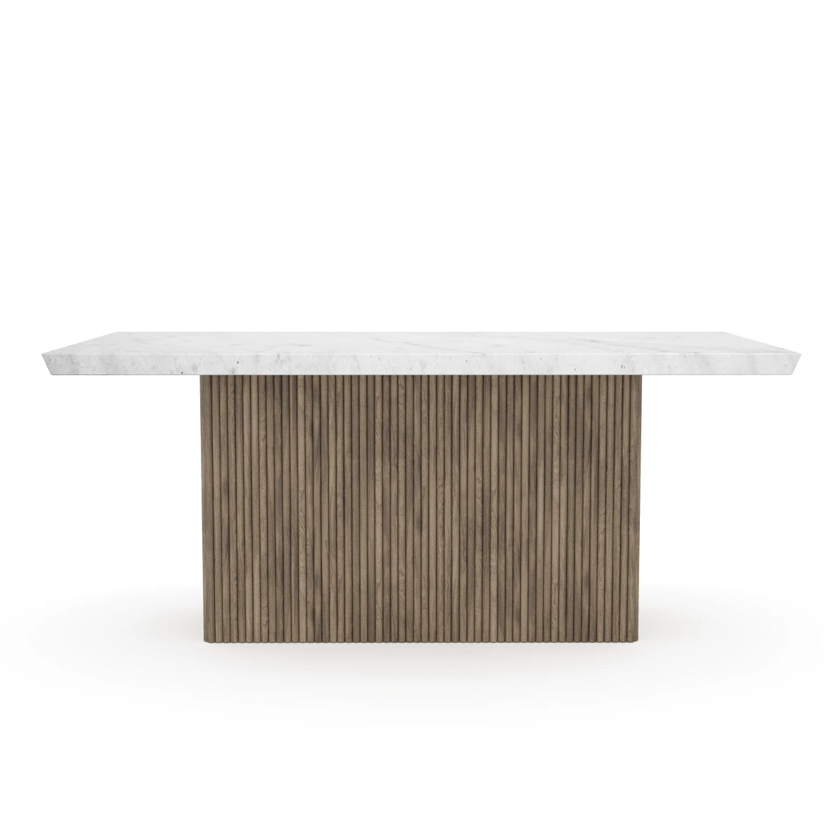 Messa Marble Dining Table - Grey Mango Wood