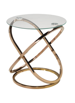 TABLE D'APPOINT - OR ROSE ( Meuble Mtl )