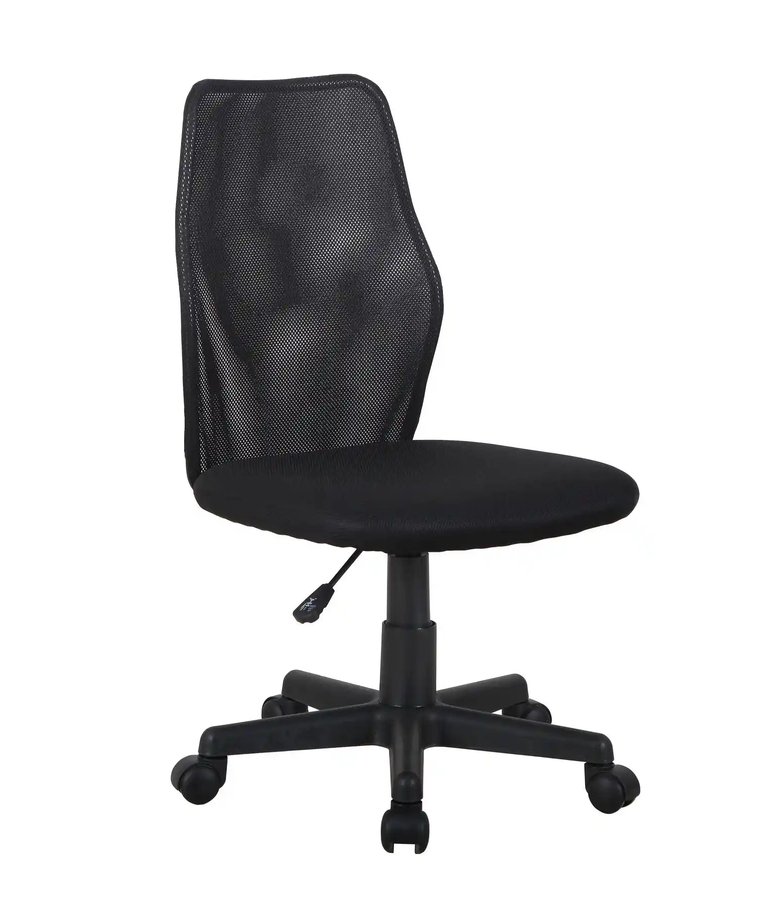 Chaise de travail 8373 BLK | Dossier en maille et assise rembourrée