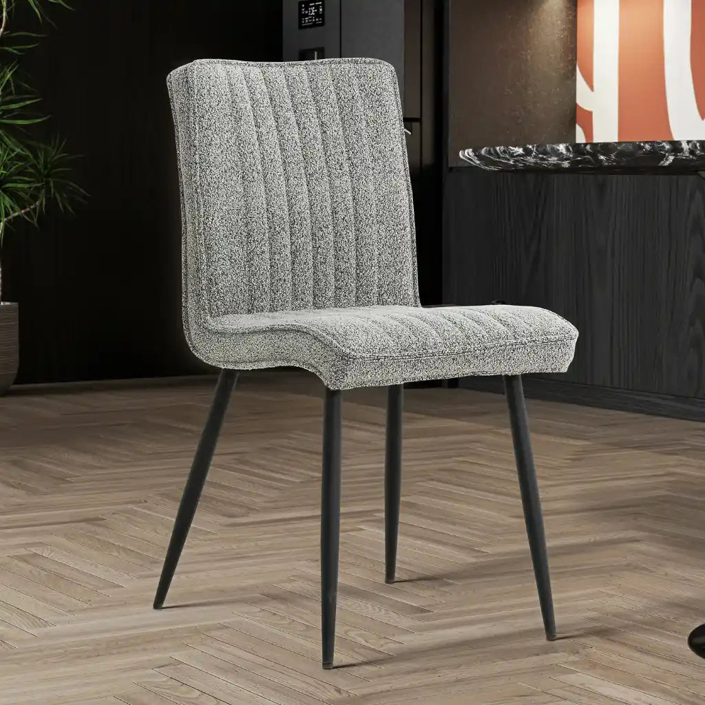 Chaises 1018 Gris Docia | Ensemble de 2 | Design Moderne