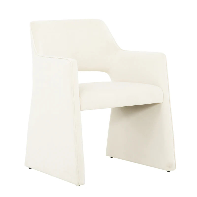 Chaises de salle à manger ivoire avec pattes assorties