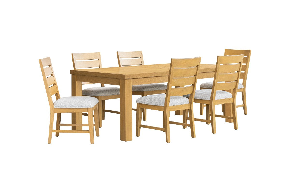 Ensemble de salle à manger Ottilie Miel | Table extensible de 95 po en bois massif