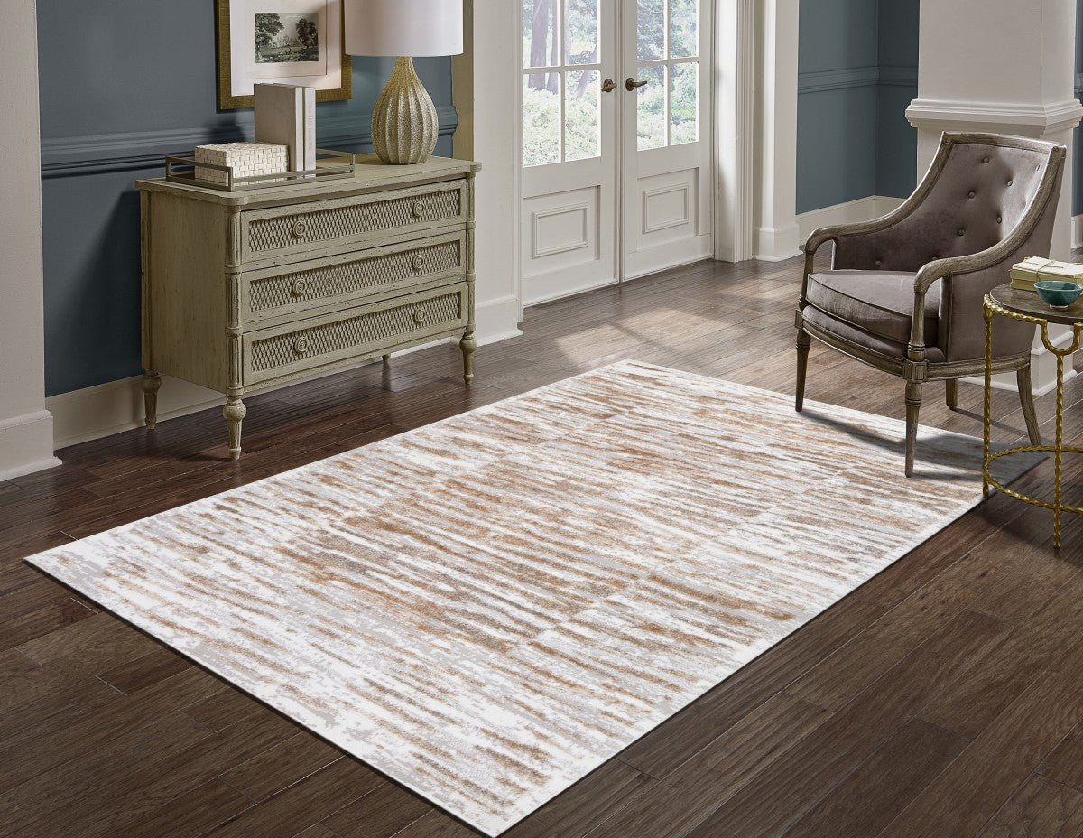 Grand tapis contemporain Ridgeview 7x9 | Fini vieilli chic