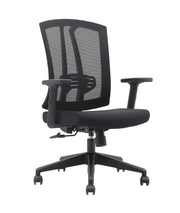Aiden Black Office Chair | Adjustable Lumbar Support and Armrests
