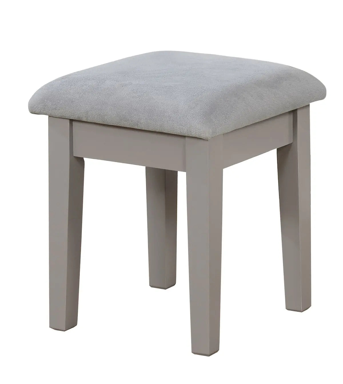Coiffeuse compacte Cecilia Grise | Design moderne avec tiroir