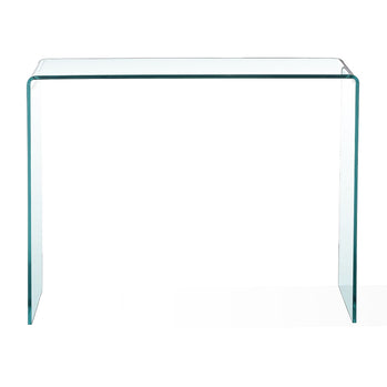 Table console en verre courbé