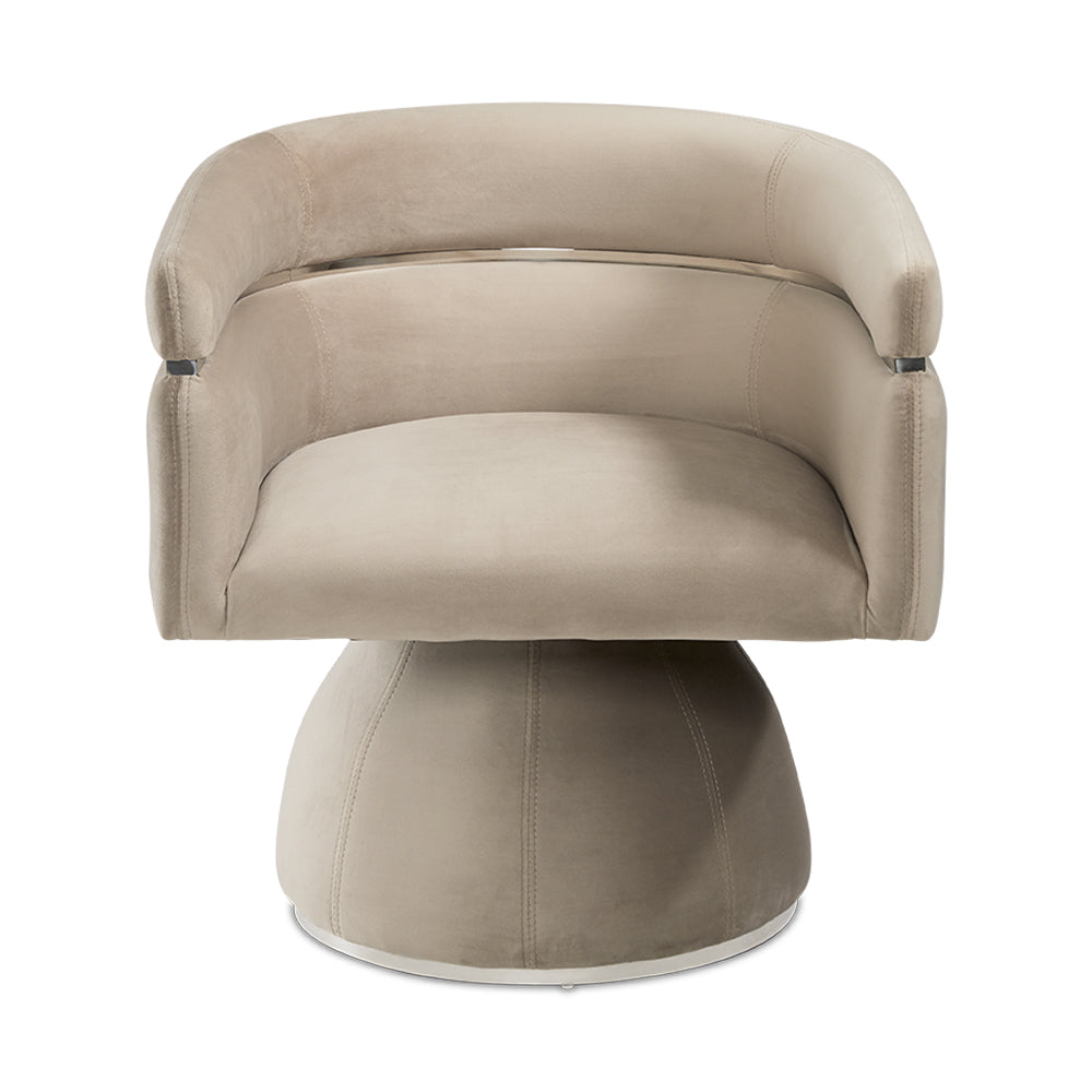 Chaise Obi - Velours Crème