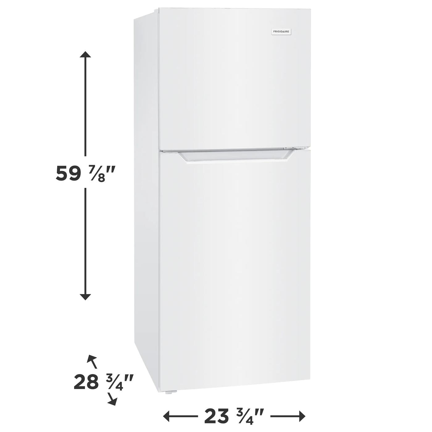 Réfrigérateur Frigidaire 24" 11,6 pi³ Congélateur Supérieur Blanc FFET1222UW