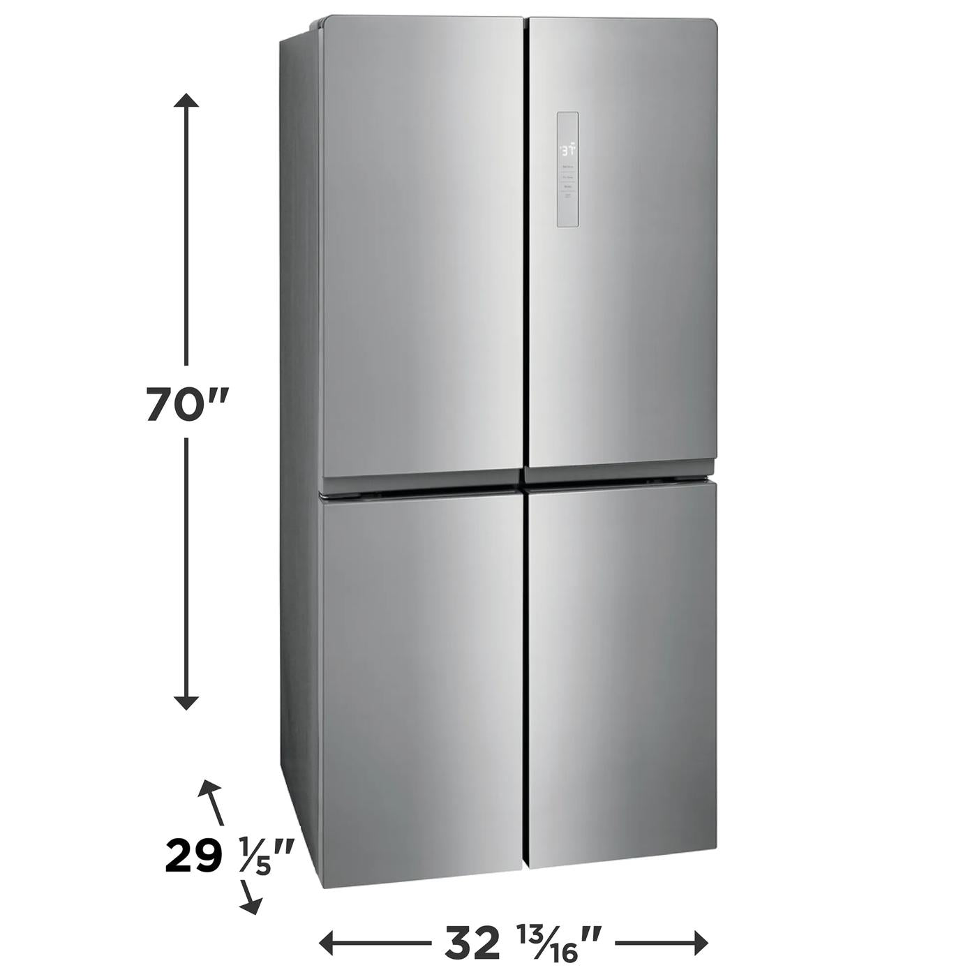 Réfrigérateur Frigidaire 33" 17,4 pi³ à 4 Portes Acier Inox