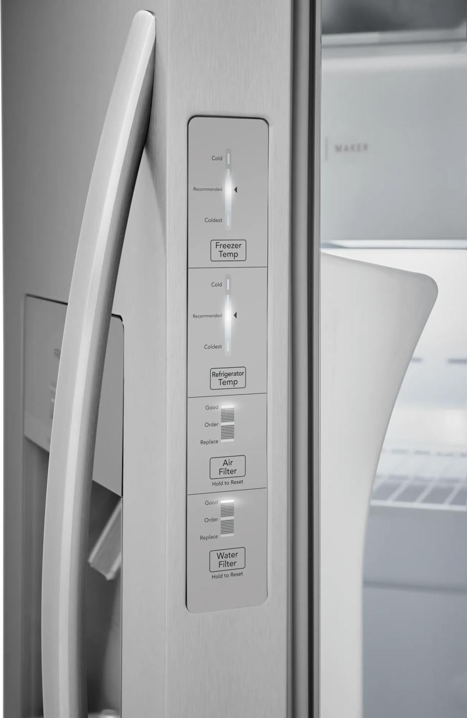 Réfrigérateur Frigidaire 26 pi³ côte-à-côte acier inoxydable 36 po