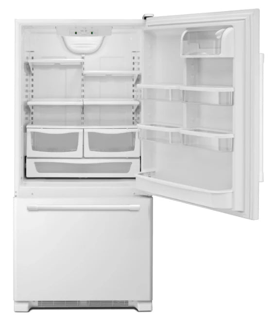 Réfrigérateur Maytag 18,6 pi³ avec congélateur bas, blanc, 30 po