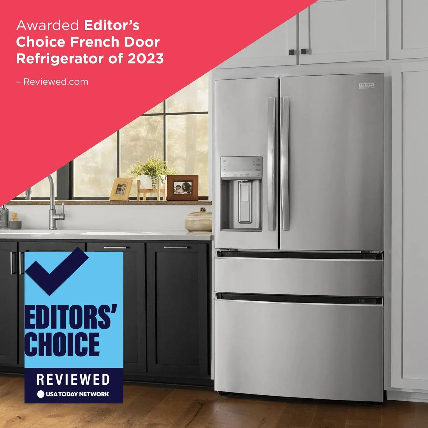 Réfrigérateur Frigidaire Gallery 22 pi³ 4 Portes Inox 36"