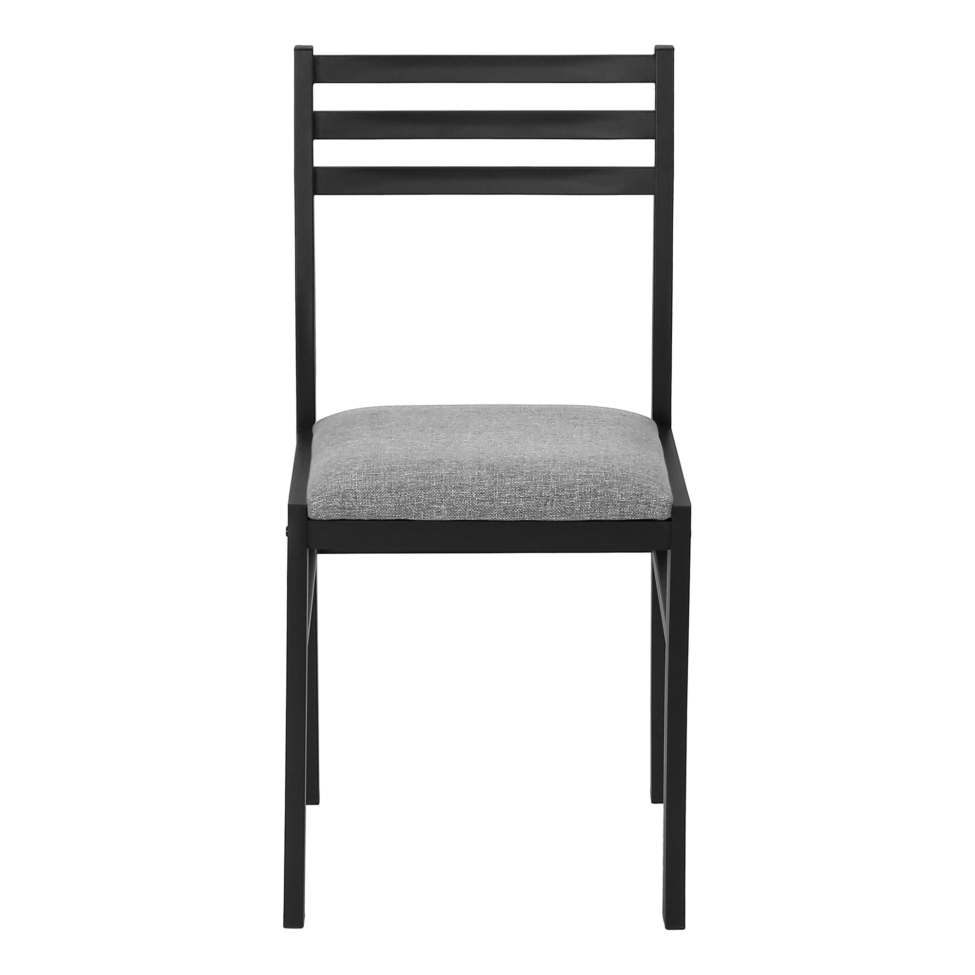 ENSEMBLE À SALLE À MANGER - ENSEMBLE 3PCS / PLATEAU GRIS / MÉTAL NOIR