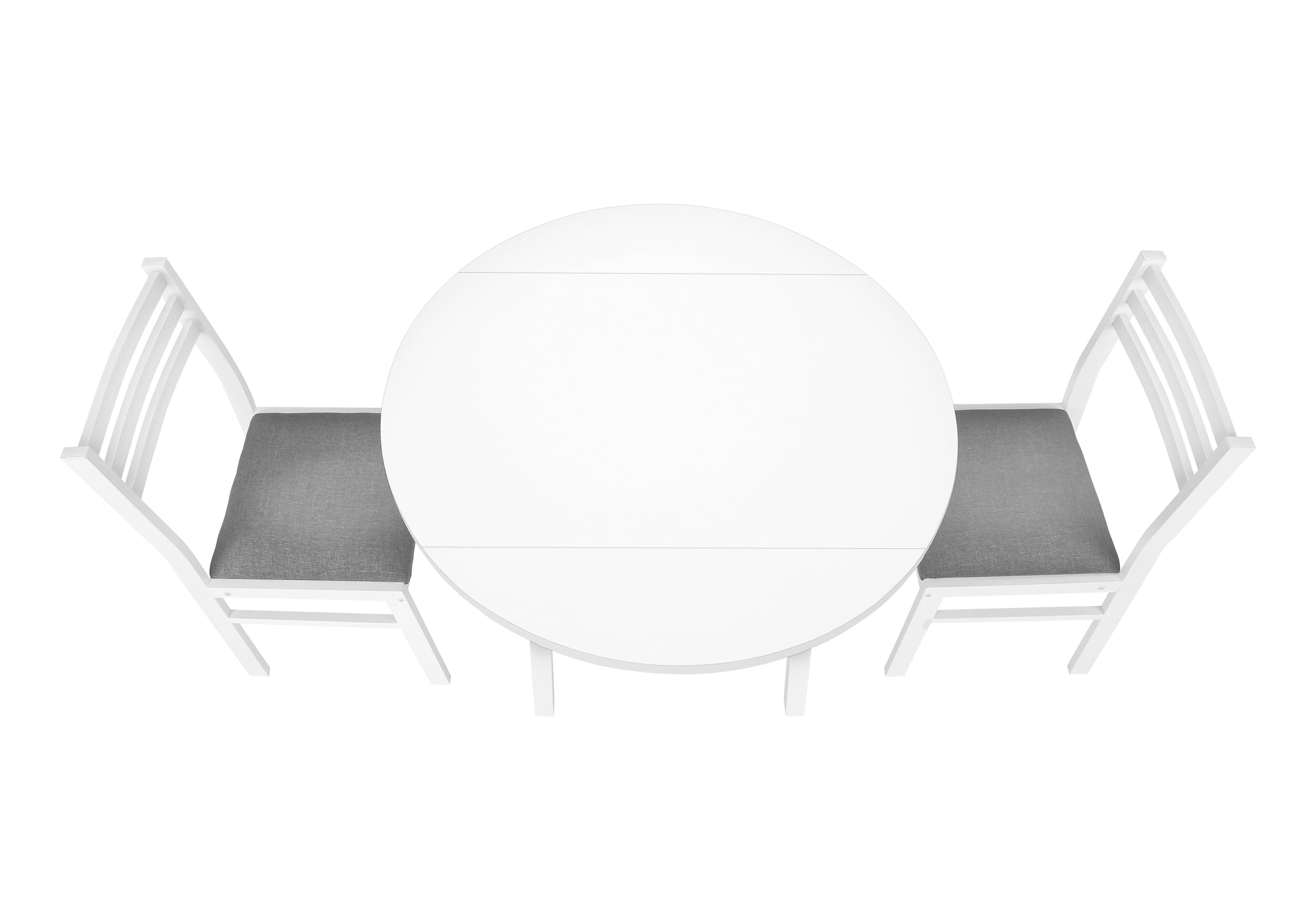 ENSEMBLE À MANGER - ENSEMBLE 3PCS / PLATEAU BLANC / MÉTAL BLANC