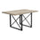 TABLE A MANGER - 36"X 60" / TAUPE FONCE / METAL NOIR ( Meuble Mtl )