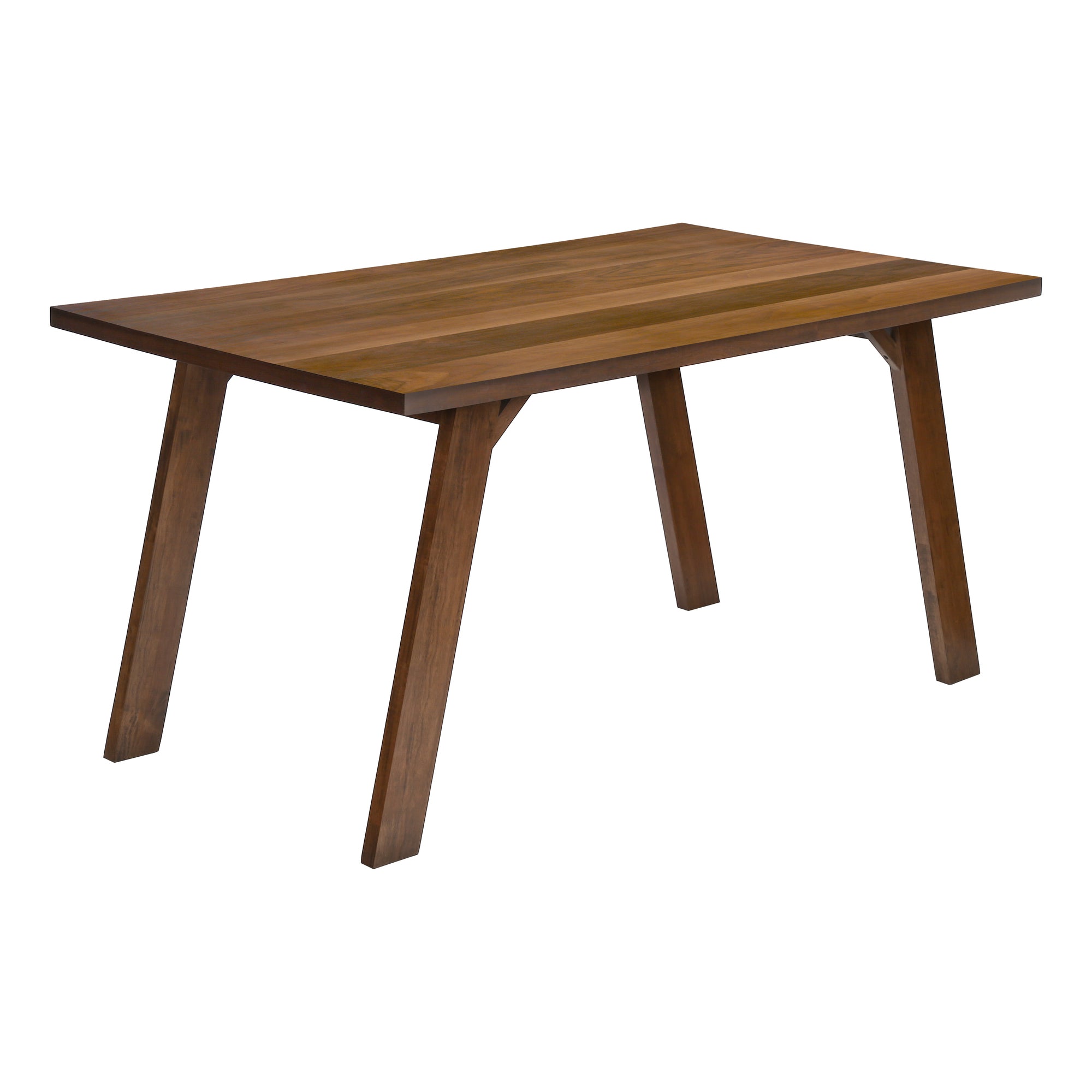 TABLE À MANGER - PLACAGE NOYER BRUN / 36"X 60" ( Meuble Mtl )