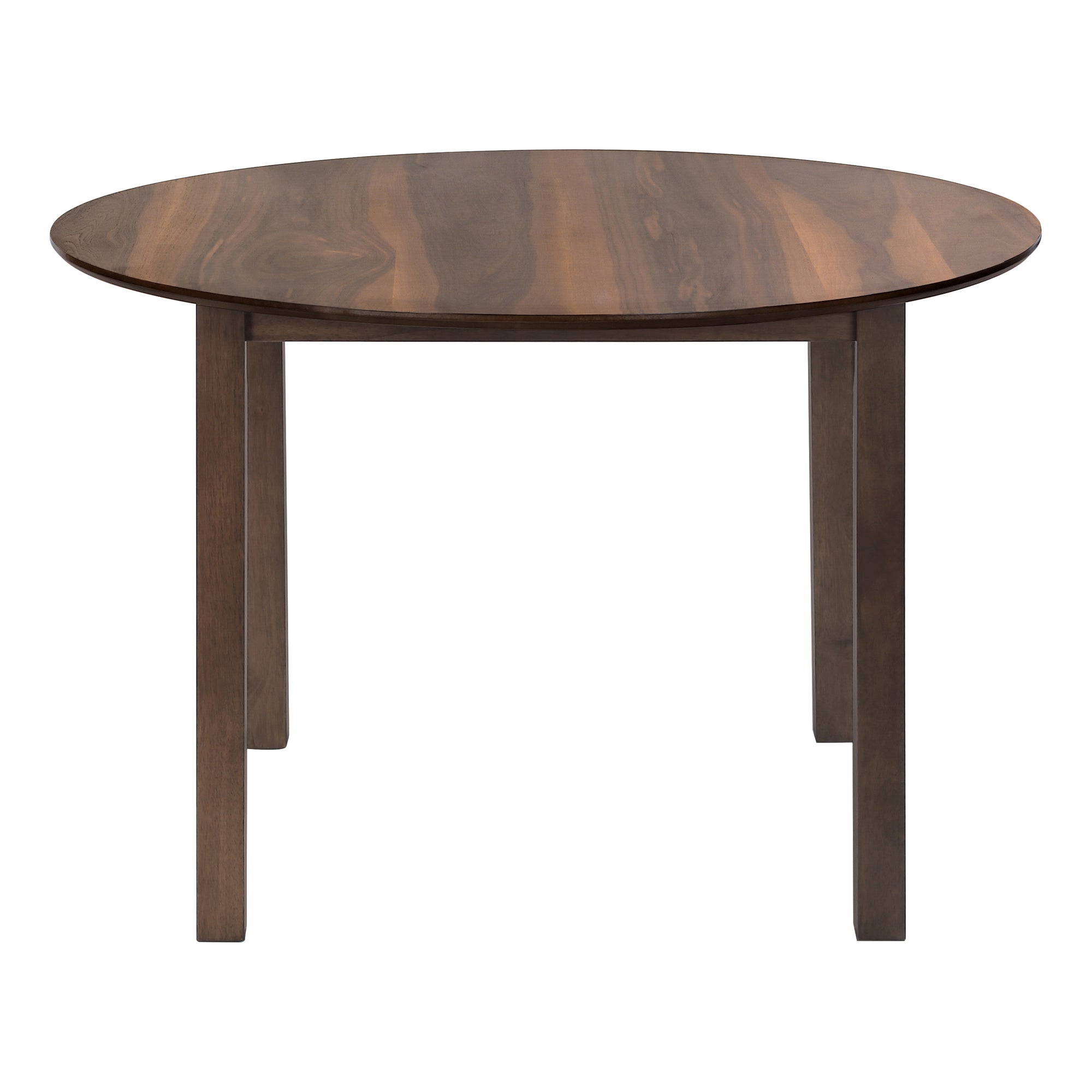 TABLE À MANGER - PLACAGE NOYER BRUN / 48"DIA ( Meuble Mtl )