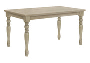 TABLE À MANGER - PLACAGE GRIS ANTIQUE 36"X 60"