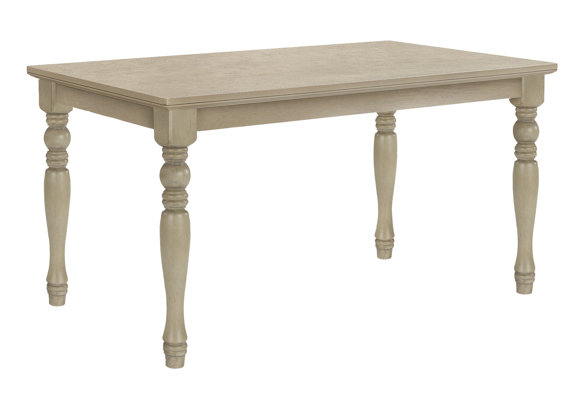 TABLE À MANGER - PLACAGE GRIS ANTIQUE 36"X 60"