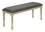 BANC - 48"L / GRIS ANTIQUE / TISSU GRIS