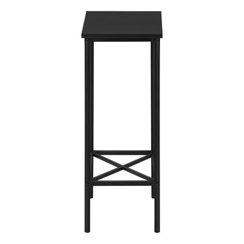 TABLE D'APPOINT - 24"H / NOIR / METAL NOIR ( Meuble Mtl )