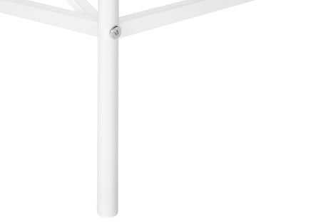 TABLE D'APPOINT - 24"H /BLANC / METAL BLANC ( Meuble Mtl )