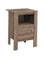 TABLE D'APPOINT - TABLE DE NUIT TAUPE FONCE AVEC RANGEMENT ( Meuble Mtl )