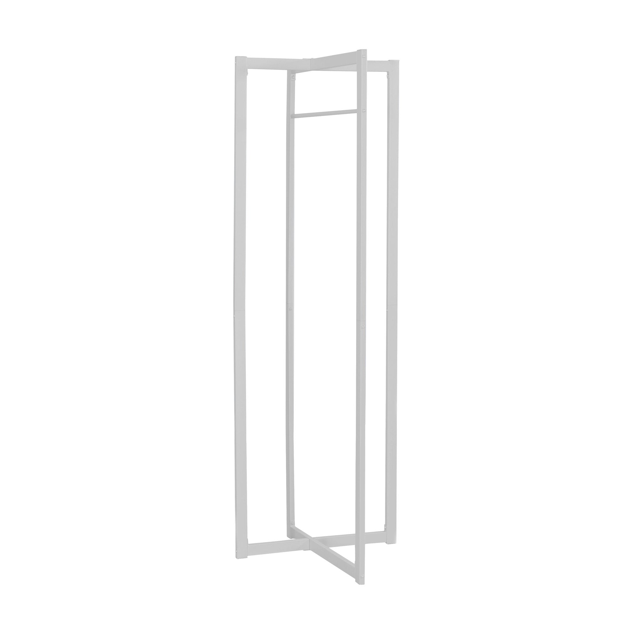 PORTE MANTEAU - 72"H / METAL BLANC ( Meuble Mtl )