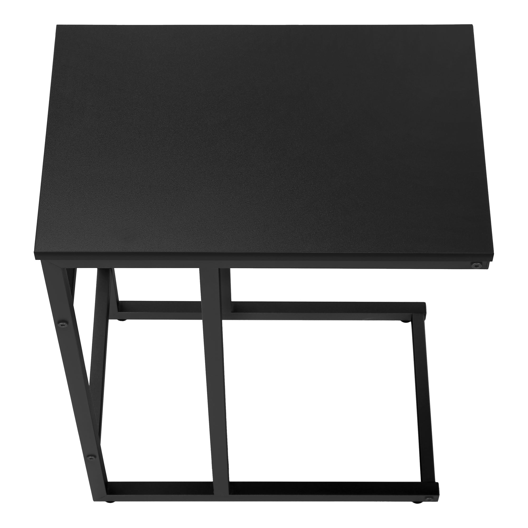 TABLE D'APPOINT - 24"H / NOIR / METAL NOIR ( Meuble Mtl )