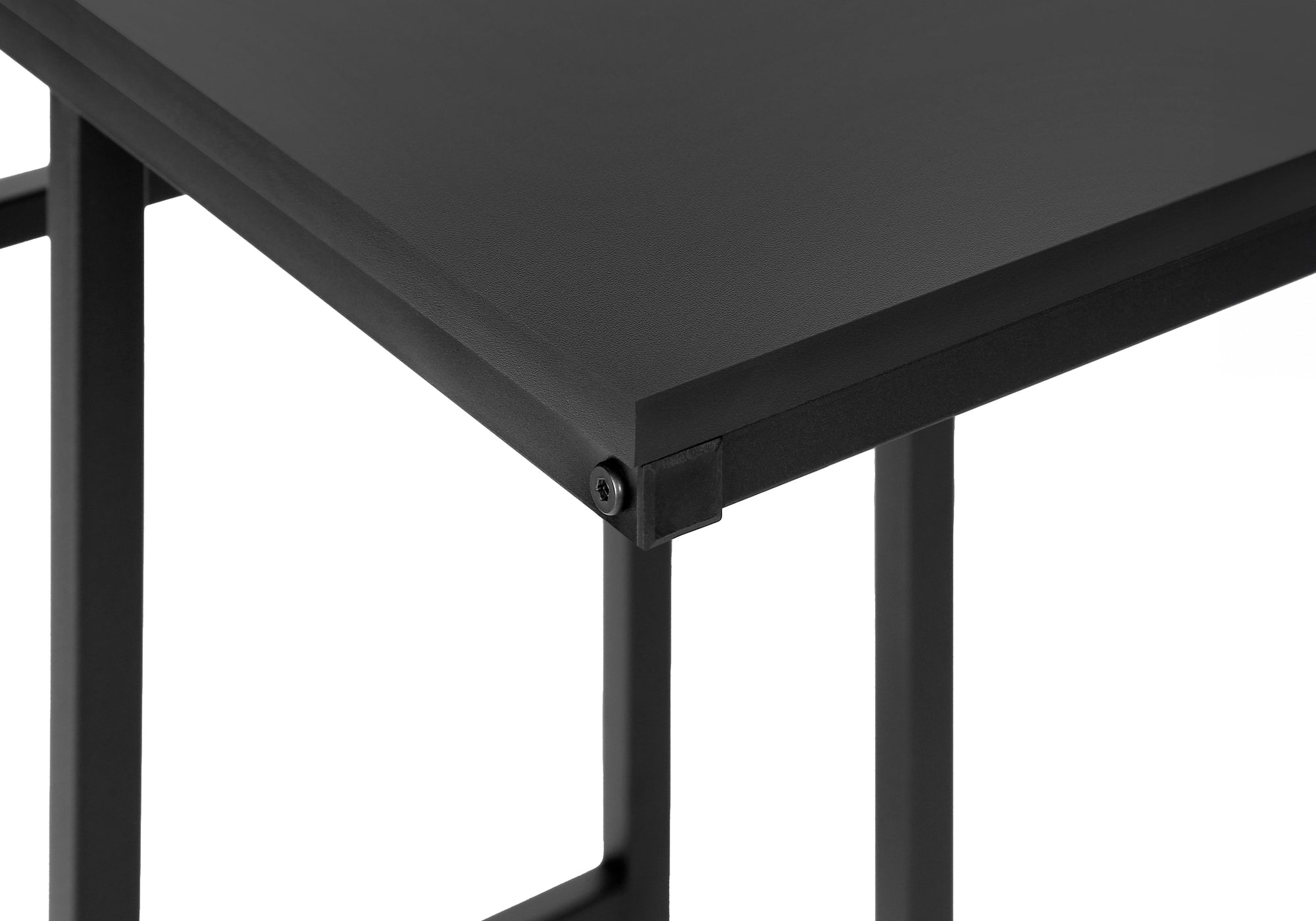 TABLE D'APPOINT - 24"H / NOIR / METAL NOIR ( Meuble Mtl )