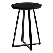 TABLE D'APPOINT - 22"H / NOIR / METAL NOIR ( Meuble Mtl )