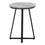 TABLE D'APPOINT - 22"H / GRIS / METAL NOIR ( Meuble Mtl ) 