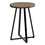 TABLE D'APPOINT - 22"H / TAUPE FONCE / METAL NOIR ( Meuble Mtl ) 