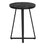 TABLE D'APPOINT - 22"H / MARBRE NOIR / METAL NOIR ( Meuble Mtl )