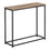 TABLE D'APPOINT - 32"L / TAUPE FONCE / CONSOLE METAL NOIR ( Meuble Mtl ) 