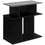 TABLE D'APPOINT - 24"H / NOIR / DESSUS GRIS ( Meuble Mtl ) 